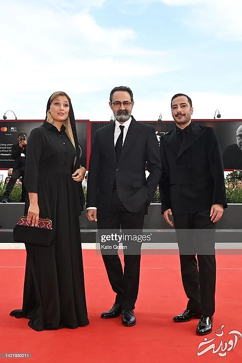 (تصاویر) نوید محمدزاده، دایانا حبیبی و وحید جلیلوند روی فرش قرمز ونیز